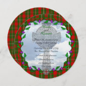 MacGregor Scottish Wedding Invitation Kaart (Voorkant / Achterkant)