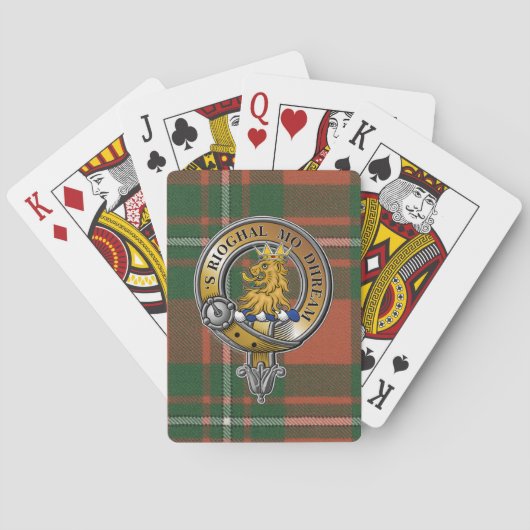 MacGregor Tartan & Badge Pokerkaarten (Achterkant)