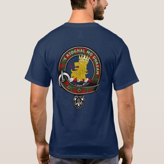 MacGregor Tartan Clan Badge T-shirt (Achterkant)