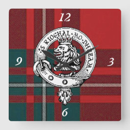MacGregor Tartan-klok Vierkante Klok