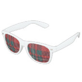 MacGregor Tartan Leuke Bril Wit Retro Zonnebril (Gekanteld)