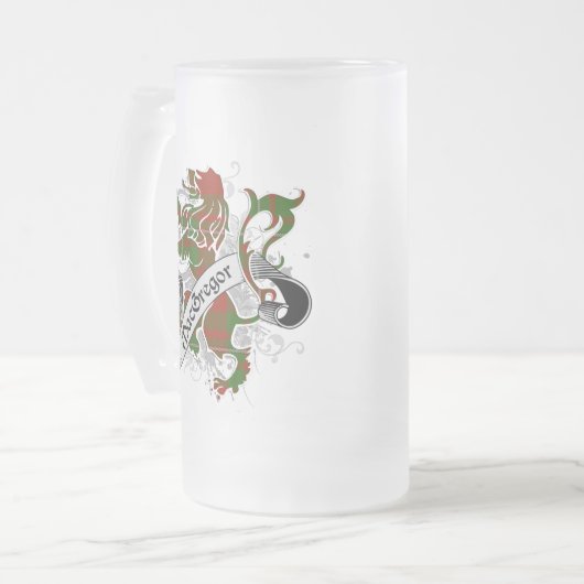 MacGregor Tartan Lion Matglas Bierpul (Voorkant links)