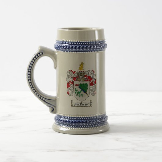 MacGregor Wapenschild Bier Stein Bierpul (Links)