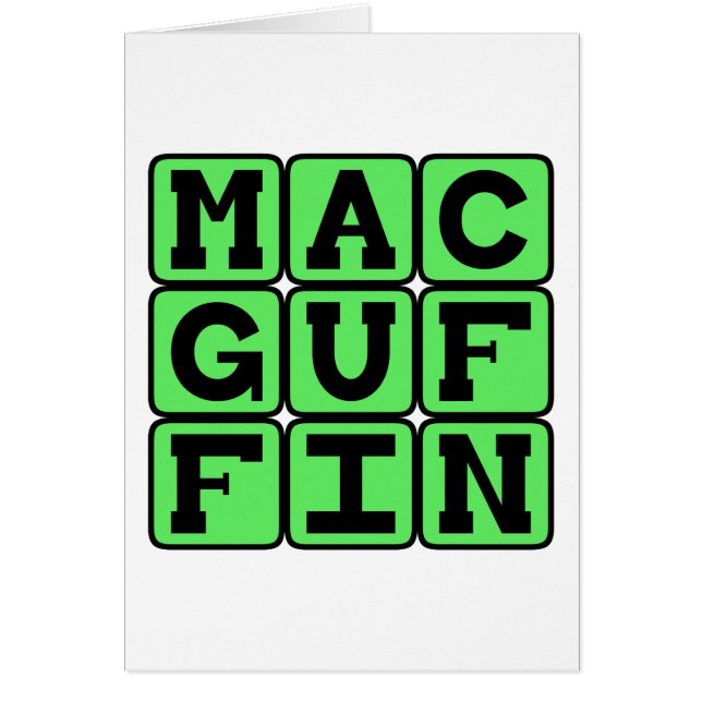 MacGuffin, Façon Littéraire (Devant)