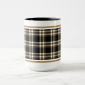MacGuinness Tartan Black en Brown Irish Pset Mok (Midden)