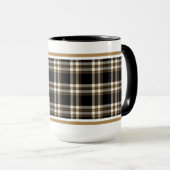 MacGuinness Tartan Black en Brown Irish Pset Mok (Voorkant rechts)