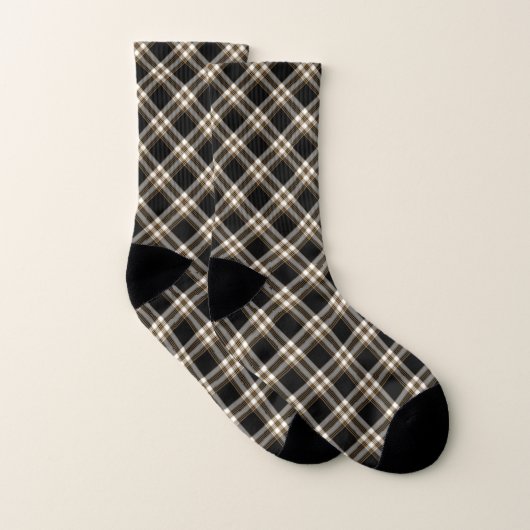 MacGuinness Tartan Black et Tan Plaid (Paire)
