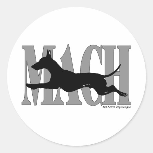 MACH Manchester Ronde Sticker (Voorkant)