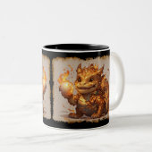 Macha wil spelen tweekleurige koffiemok (Voorkant rechts)