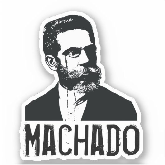 Machado de Assis Sticker (Voorkant)