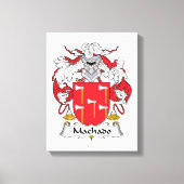 Machado Family Crest Canvas Afdruk (Voorkant)