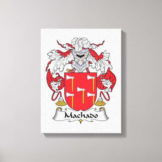 Machado Family Crest Canvas Afdruk (Voorkant)