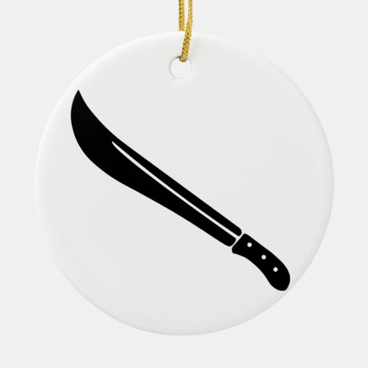 Machete Keramisch Ornament (Voorkant)