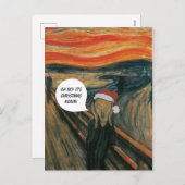 Mâchez l'anti carte de Noël de cri perçant (Devant / Derrière)