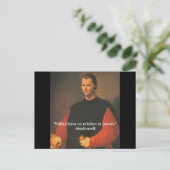 Machiavelli 2 briefkaart (Staand voorkant)