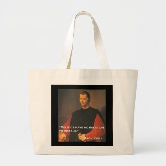 Machiavelli 2b grote tote bag (Voorkant)