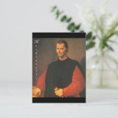 Machiavelli 3 kwart met Blackadder Briefkaart (Staand voorkant)