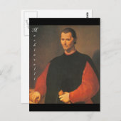 Machiavelli 3 kwart met Blackadder Briefkaart (Voorkant / Achterkant)
