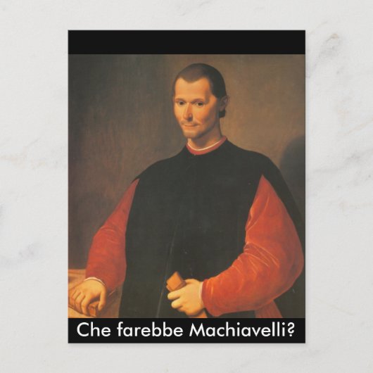 Machiavelli 4 briefkaart (Voorkant)