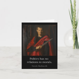 Machiavelli citeert de kunst van de oorlog Machiav Kaart