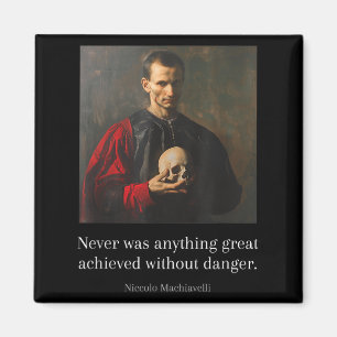 Machiavelli citeert de kunst van de oorlog Machiav Magneet