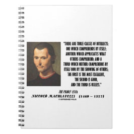 Machiavelli Drie Klassen Van Intellecten Citaat Notitieboek