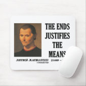 Machiavelli eindigt rechtvaardigt het citaat van m muismat (Met muis)