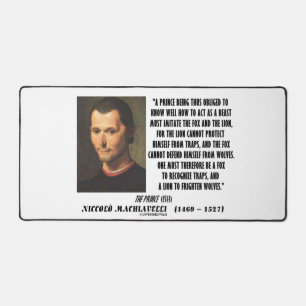 Machiavelli Prince Imitate Fox Lion Advice Quote Bureaumat
