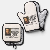 Machiavelli Three Classes Of Intellects Quote Ovenwant & Pannenlap Set (Voorkant / Achterkant)