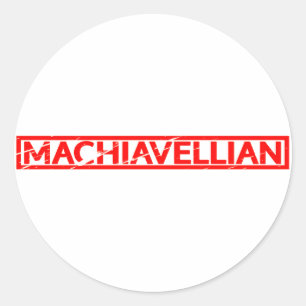 Machiavellian Stamp Ronde Sticker