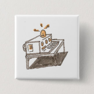 machine01 vierkante button 5,1 cm