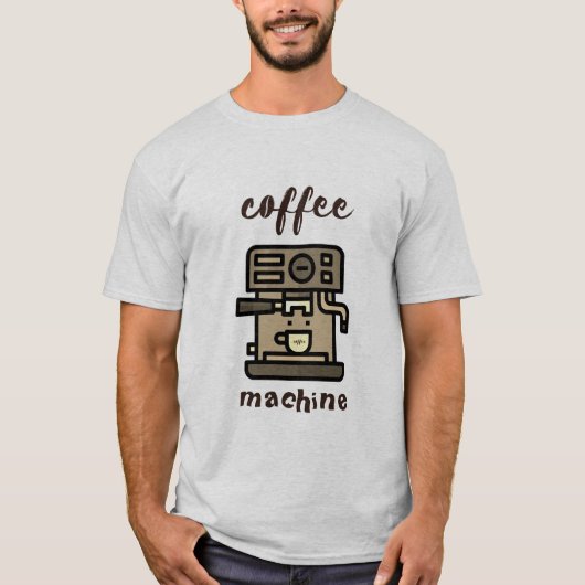 machine à café T-Shirt (Devant)