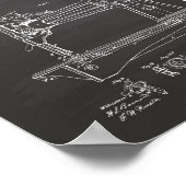 Machine à coudre 1867 Tableau de bord de l'art bre (Coin)