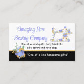 Machine à coudre florale lunaire 2 Carte de visite (Devant)