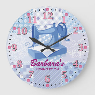 Machine à coudre horloge murale personnalisable