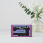 Machine à coudre standard, Carte de visite 3,5 po  (Debout devant)