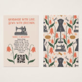 Machine à coudre vintage sur mesure Seamstress (Devant & derrière)