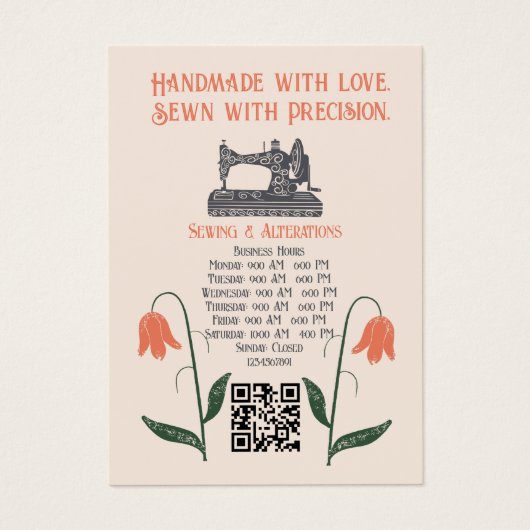 Machine à coudre vintage sur mesure Seamstress (Devant)