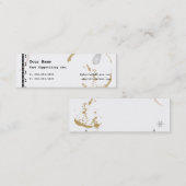 Machine à écrire à café Art Carte de visite maigre (Devant / Derrière)