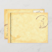 Machine à écrire Art Coffe Modèle de carte postale (Devant / Derrière)