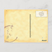 Machine à écrire Art Coffe Modèle de carte postale (Dos)