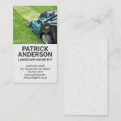 Machine à gazon | Carte de visite Gardener (Devant / Derrière)