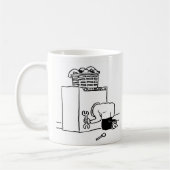 Machine à laver Réparer homme café Mug (Gauche)