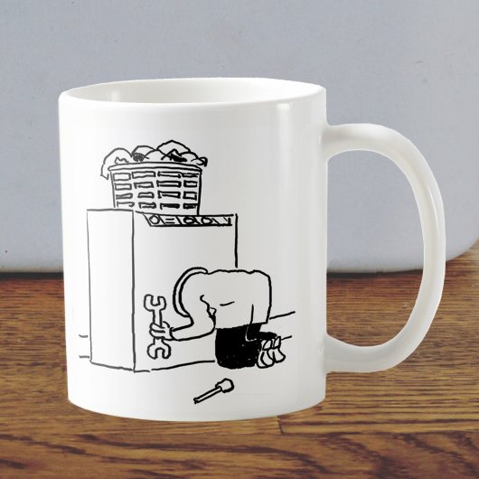 Machine à laver Réparer homme café Mug