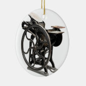 machine à lettres ornement rond (Droite)