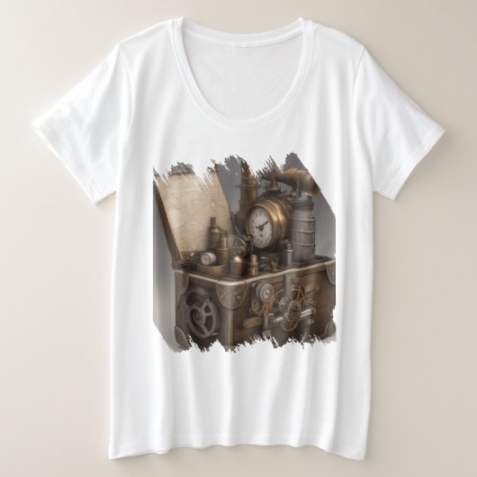 Machine à temps Steampunk - Vintage coffre au trés (Design devant)