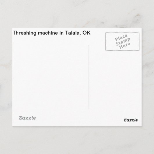 Machine à tisser à Talala, OK Carte postale (Dos)