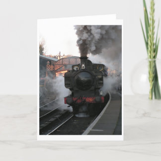 Machine à vapeur à la carte de voeux de Bridgnorth