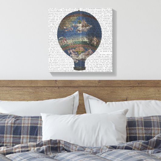 Machine Aerostatique Hot Air Ballon Canvas Afdruk (Insitu (Slaapkamer))