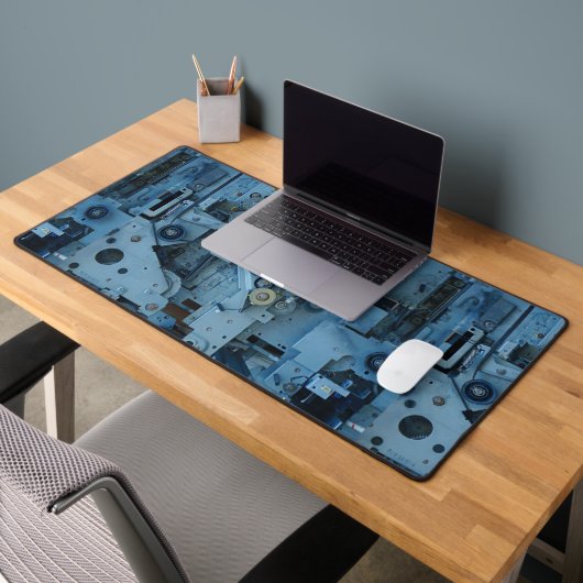 Machine bleue mécanique Robotique Funny Cool Geek (Bureau 2)